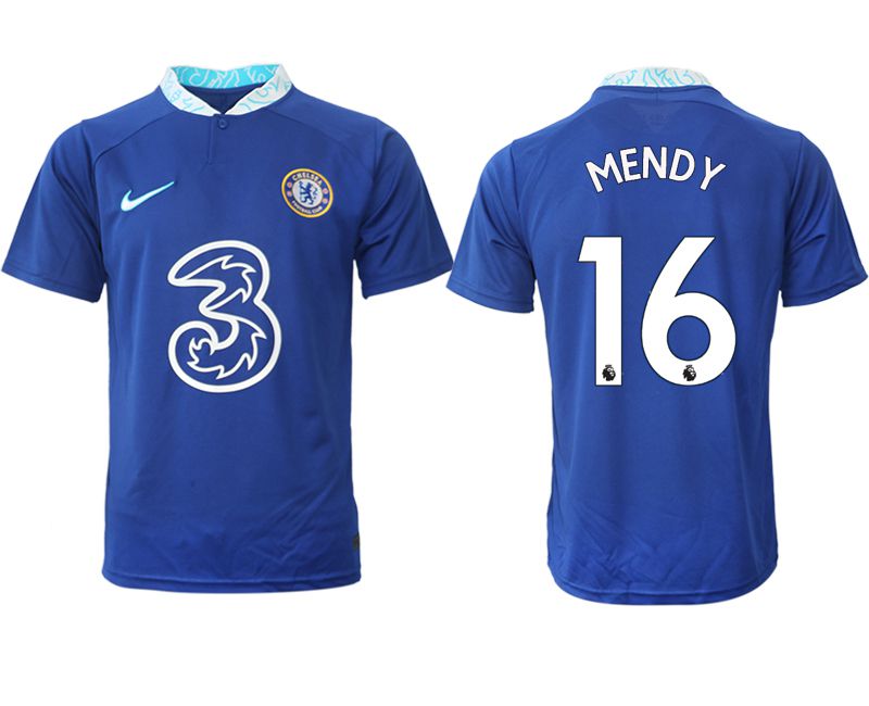 Men 2022-2023 Club Chelsea FC home aaa version blue #16 Soccer Jersey